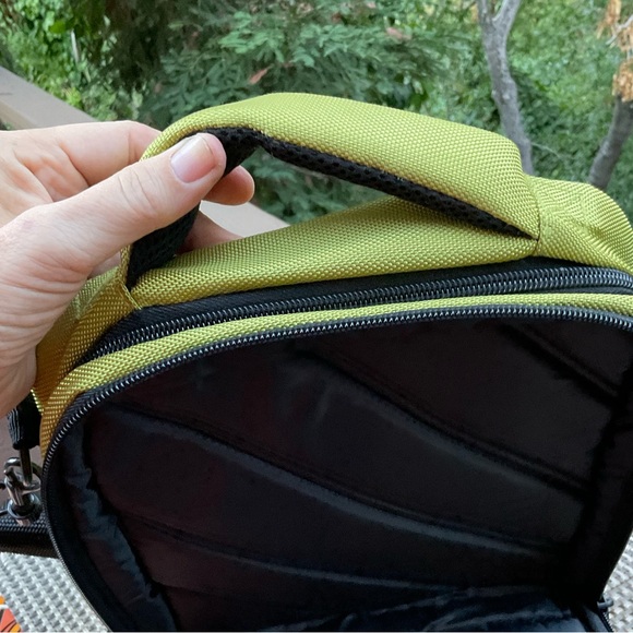 🔵 FUL Green tablet crossbody travel school work unisex canvas bag 9” x 11” - Picture 7 of 16